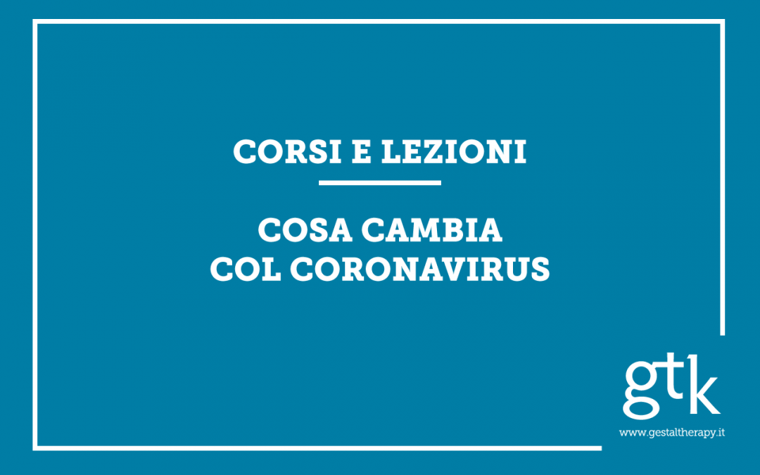Corsi e lezioni: cosa cambia col Coronavirus